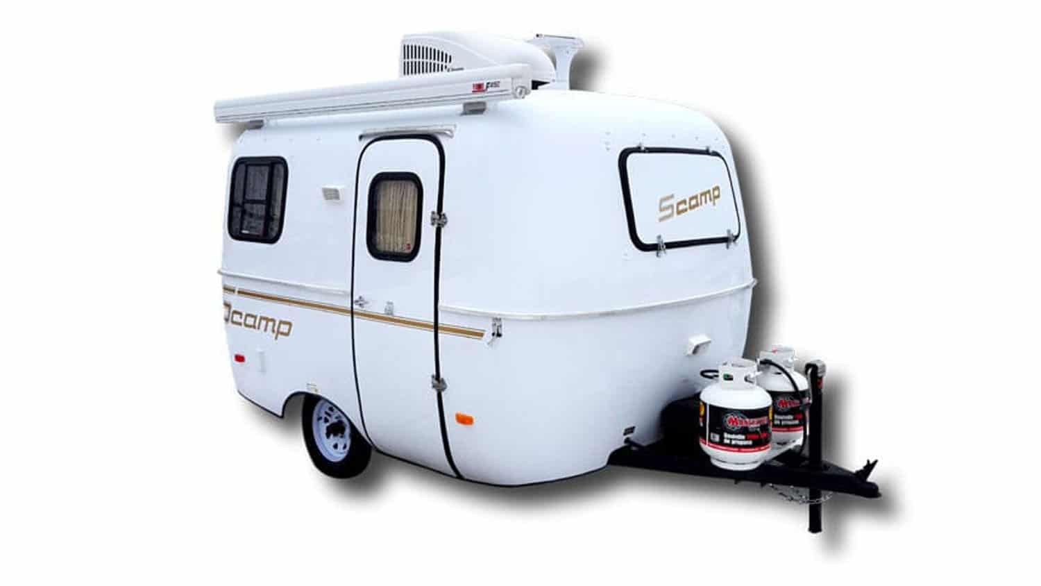 Scamp Economical Trailer Camper Light Weight Travel Trailers Deluxe   13 Trailer Right 